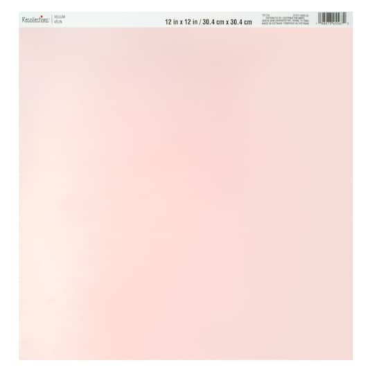 12" x 12" Pink Vellum Paper by Recollections™